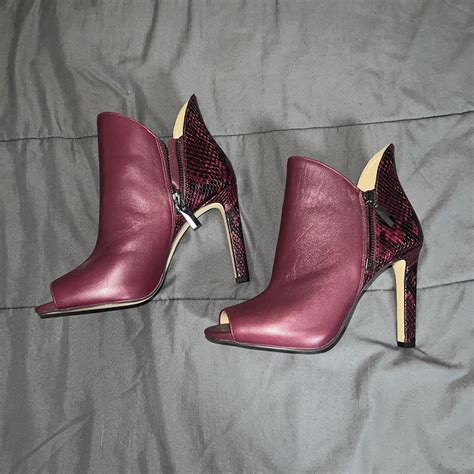 michael kors burgundy boots
